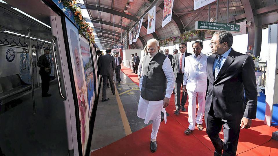 PM Narendra Modi at Metro Inaugration